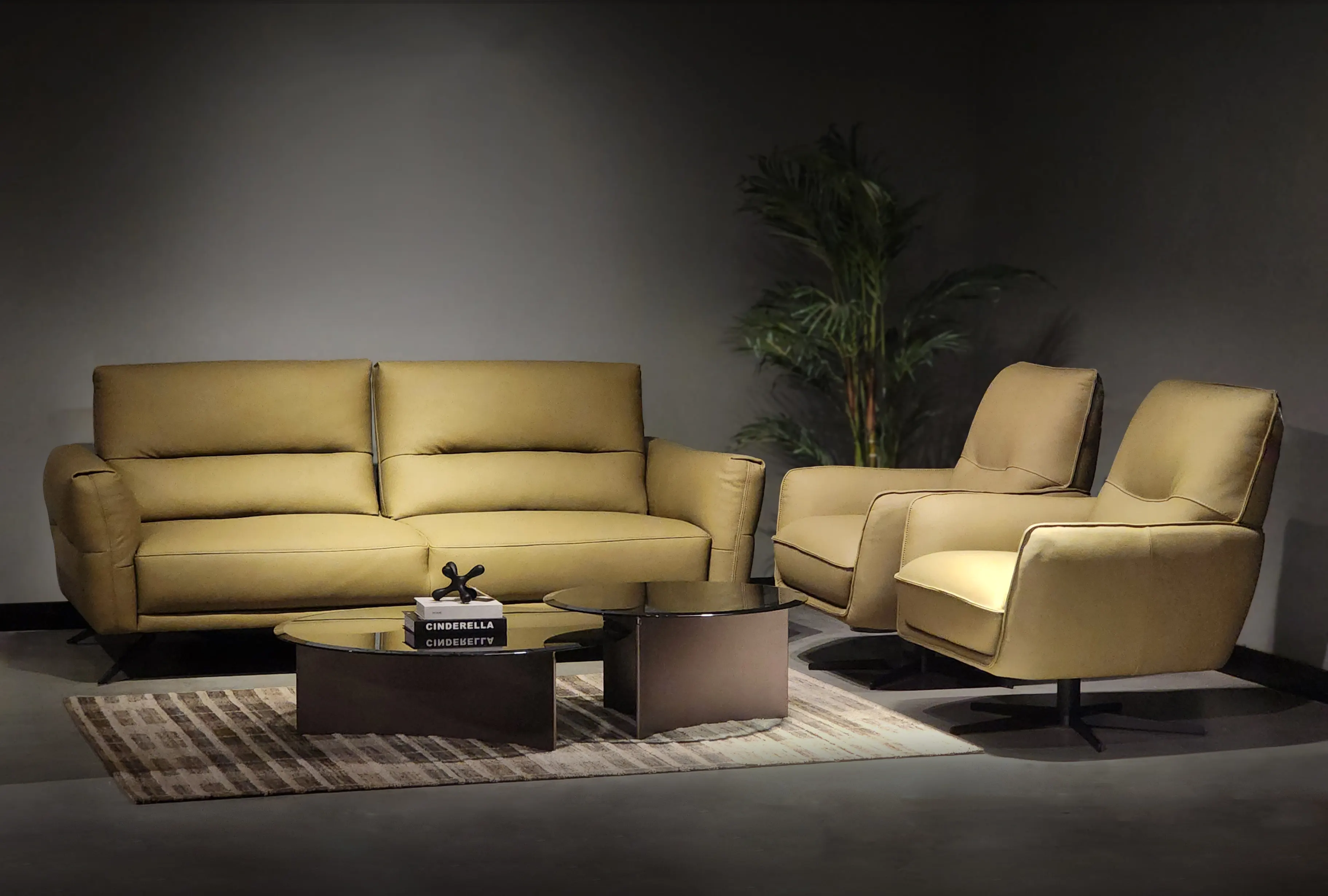 Caster Three Seater Sofa